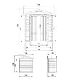 TIMBELA - Abri de Jardin en Bois 1,98 m² TIMBELA M367F1 - vignette