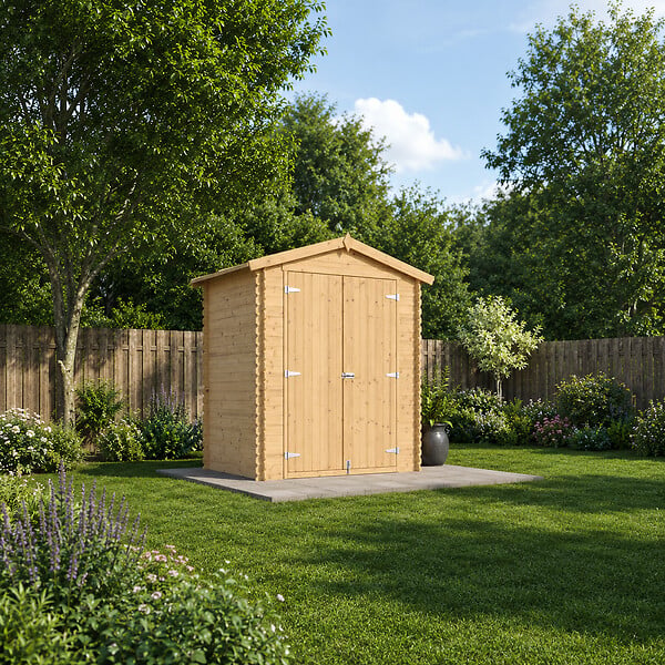 TIMBELA - Abri de Jardin en Bois 1,98 m² TIMBELA M367C1+M367G - large