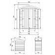 TIMBELA - Abri de Jardin en Bois 1,98 m² TIMBELA M367C1+M367G - vignette