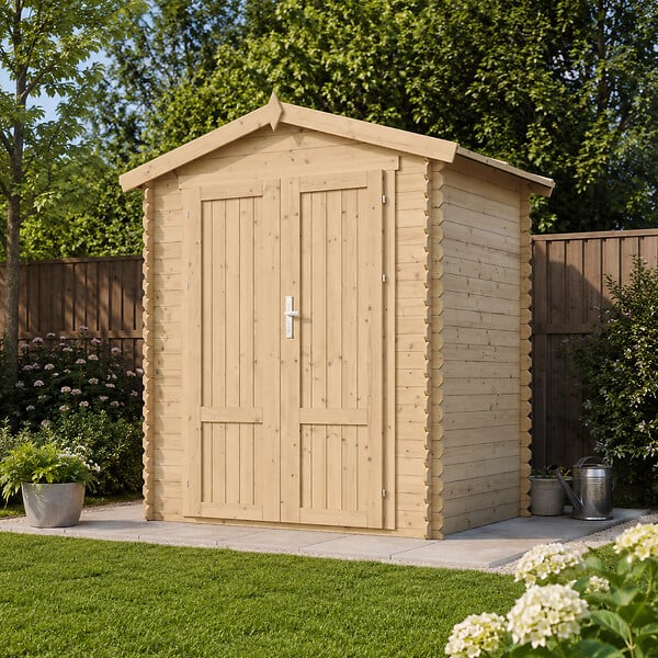 TIMBELA - Abri de Jardin en Bois 1,98 m² TIMBELA M367F1+M367G - large