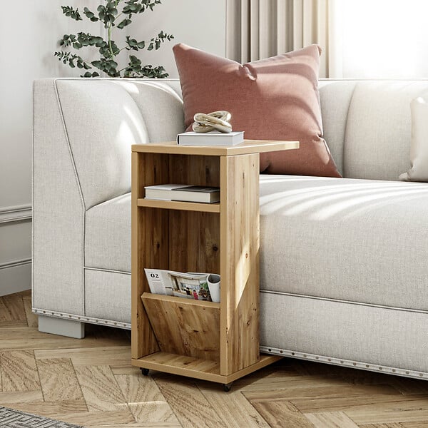 HABITAT ET JARDIN - Table d'appoint en bois "Filinta" - 30 x 40 x 63 cm - Marron - large