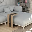 HABITAT ET JARDIN - Table d'appoint en bois "Muju" - 30 x 40 x 57 cm - ChêneAnthracite - vignette