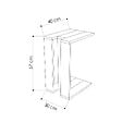 HABITAT ET JARDIN - Table d'appoint en bois "Muju" - 30 x 40 x 57 cm - ChêneAnthracite - vignette