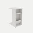 HABITAT ET JARDIN - Table d'appoint en bois "Filinta" - 30 x 40 x 63 cm - Blanc - vignette
