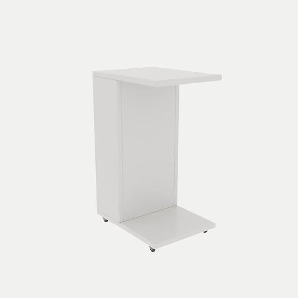 HABITAT ET JARDIN - Table d'appoint en bois "Filinta" - 30 x 40 x 63 cm - Blanc - large