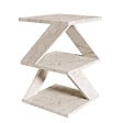HABITAT ET JARDIN - Table d'appoint en bois "Albeni" - 29 x 29 x 54 cm - Travertin - vignette