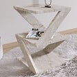 HABITAT ET JARDIN - Table d'appoint en bois "Albeni" - 29 x 29 x 54 cm - Travertin - vignette