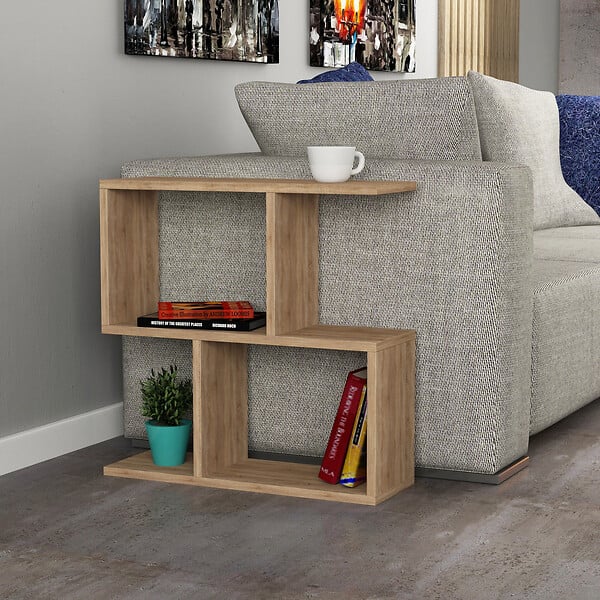 HABITAT ET JARDIN - Table d'appoint en bois "Mania" - 60 x 20 x 60 cm - Chêne - large