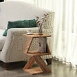 HABITAT ET JARDIN - Table d'appoint en bois "Albeni" - 29 x 29 x 54 cm - Pin atlantique - vignette