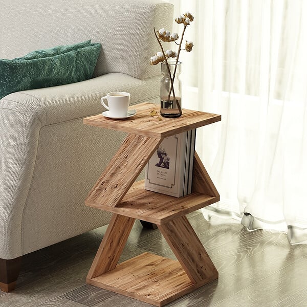 HABITAT ET JARDIN - Table d'appoint en bois "Albeni" - 29 x 29 x 54 cm - Pin atlantique - large
