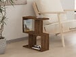 HABITAT ET JARDIN - Table d'appoint en bois "Zet" - 45 x 17 x 51 cm - Noyer - vignette