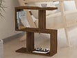 HABITAT ET JARDIN - Table d'appoint en bois "Zet" - 45 x 17 x 51 cm - Noyer - vignette
