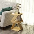 HABITAT ET JARDIN - Table d'appoint en bois "Albeni" - 30 x 30 x 50 cm - Chêne Saphir - vignette