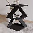 HABITAT ET JARDIN - Table d'appoint en bois "Albeni" - 29 x 29 x 54 cm - Noir - vignette