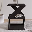 HABITAT ET JARDIN - Table d'appoint en bois "Albeni" - 29 x 29 x 54 cm - Noir - vignette