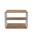 HABITAT ET JARDIN - Table d'appoint en bois "Lifon" - 50 x 40 x 33 cm - Marron - vignette