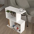 HABITAT ET JARDIN - Table d'appoint en bois "Karinus" - 50 x 17 x 55 cm - Blanc - vignette