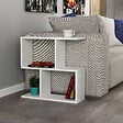 HABITAT ET JARDIN - Table d'appoint en bois "Mania" - 60 x 20 x 60 cm - Blanc - vignette