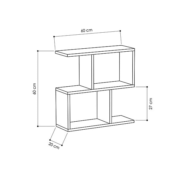 HABITAT ET JARDIN - Table d'appoint en bois "Mania" - 60 x 20 x 60 cm - Blanc - large