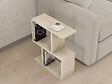 HABITAT ET JARDIN - Table d'appoint en bois "Zet" - 45 x 17 x 51 cm - Travertin - vignette