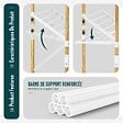 VOUNOT - Sechoir a linge vertical tour etendoir pliable 3 niveaux 99x69x135.5 cm style bois blanc - vignette