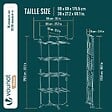 VOUNOT - Sechoir a linge vertical tour etendoir pliable 4 niveaux 99x69x175.5 cm style bois blanc - vignette