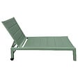 HAPPY GARDEN - Set bain de soleil et table d'appoint BARBADOS en textilène vert sauge - aluminium vert sauge - vignette