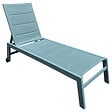 HAPPY GARDEN - Bain de soleil BARBADOS en textilène bleu clair - aluminium bleu clair - vignette