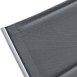 HAPPY GARDEN - Bain de soleil BARBADOS en textilène gris - aluminium blanc - vignette