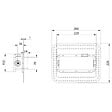 VILLEROY ET BOCH - Mitigeur lavabo mural  Architectura Square avec vidage Push Open Or brossé + corps encastré - vignette