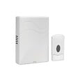 ASLO - Sonnette sans fil Etanche Portée 100m 80dB Blanche Carillon Portable 16 Mélodies Bouton-poussoir Intérieur Extérieur Aslo - vignette