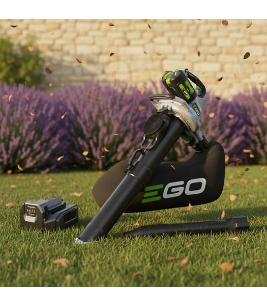 EGO POWER+ - Souffleur aspirateur broyeur 3 en 1 56V sans fil, avec batterie 5Ah et chargeur - EGO LV5004E - large