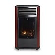 SAHARA - Poêle à gaz 3,4KW Rouge - Chauffage d'appoint effet Feu de bois Manhattan Sahara - vignette