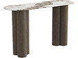 HABITAT ET JARDIN - Console avec plateau en céramique "Zora" - 140 cm - Marron - vignette