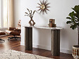 HABITAT ET JARDIN - Console avec plateau en céramique "Zora" - 140 cm - Marron - vignette