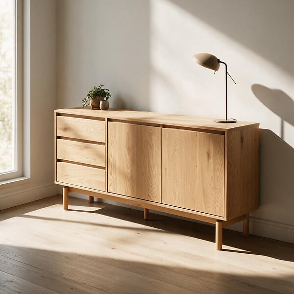 HAPPY GARDEN - Buffet en bois 160cm SARAH - large