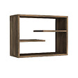 HABITAT ET JARDIN - Étagère murale en bois "Tino" - 60 x 19 x 44 cm - Noyer - vignette