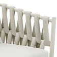 TECTAKE - Chaise Lugano au design « Rope » avec structure en aluminium beige - vignette