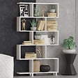 HABITAT ET JARDIN - Bibliothèque en bois "Nilüfer" - 90 x 20 x 156 cm - Blanc - vignette