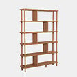HABITAT ET JARDIN - Bibliothèque en bois "Meta" - 120 x 28 x 168 cm - Marron - vignette