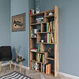HABITAT ET JARDIN - Bibliothèque en bois "Kuttap" - 90 x 22 x 182 cm - Pin - vignette