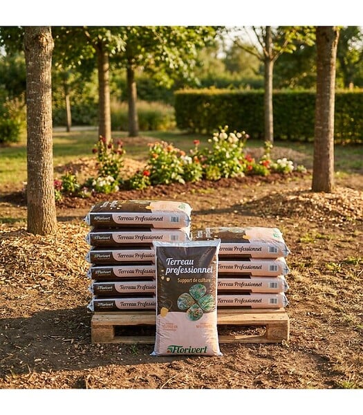 FLORIVERT - Palette de 10 sacs de 70 l de terreau prêt à l'emploi Fleurissement PAE Florivert NEG01617-10x70 - large