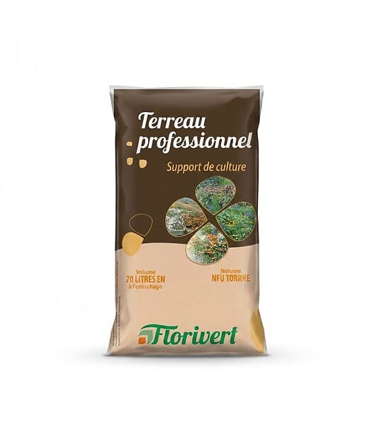 FLORIVERT - Palette de 20 sacs de 70 l de terreau prêt à l'emploi Fleurissement PAE Florivert NEG01617-20x70 - large