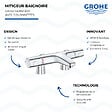 GROHE - Mitigeur baignoire thermostatique Precision Trend avec colonnettes Idro'Flex - vignette