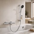GROHE - Pack mitigeur BD thermostatique Precision Get + Douchette Vitalio Start 110 + Barre Quickflix Vitalio Smartactive + Flexible - vignette