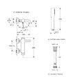 GROHE - Mitigeur baignoire mécanique Essence avec colonnettes Idro'Flex + Douchette 1 jet + Flexible - vignette
