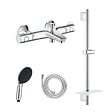 GROHE - Pack mitigeur BD mécanique Grohtherm 800 + Douchette Vitalio Start 110 + Barre Quickflix Vitalio Smartactive + Flexible - vignette