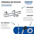 GROHE - Pack mitigeur BD mécanique Grohtherm 800 + Douchette Vitalio Start 110 + Barre Quickflix Vitalio Smartactive + Flexible - vignette