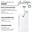 JACOB DELAFON - Receveur de douche 120 x 80 cm Flight rectangle blanc avec bonde verticale chromé - vignette