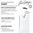 JACOB DELAFON - Receveur de douche 120 x 80 cm Flight rectangle blanc avec bonde horizontale chromé - vignette